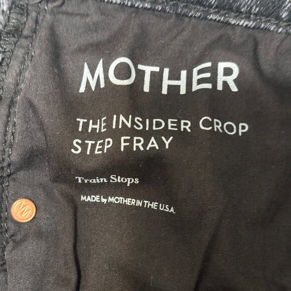 Mother, The Insider Crop Step Fray Jeans, Size W27/L24 - Picture 6 of 9